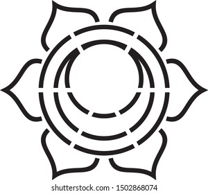Sacral Chakra Stencil, Sacred Geometry