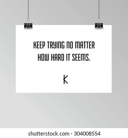 Sacral geometry - zen alphabet - K-  quote - poster - stock vector
