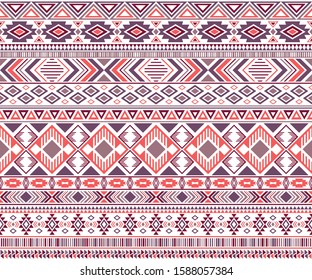 Sacral tribal ethnic motifs geometric vector background. Chic gypsy geometric shapes sprites tribal motifs clothing fabric textile print traditional design with triangles