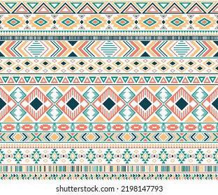 Sacral tribal ethnic motifs geometric vector background. Abstract gypsy geometric shapes sprites tribal motifs clothing fabric textile print traditional design with triangles