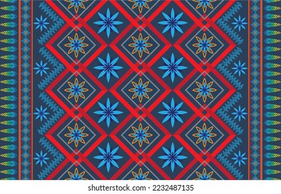 Sacral tribal ethnic motifs geometric vector background. Beautiful gypsy geometric shapes sprites tribal motifs clothing fabric textile print traditional design with triangles