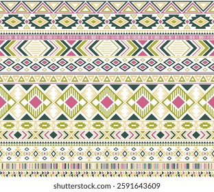 Sacral tribal ethnic motifs geometric vector background. Unusual gypsy geometric shapes sprites tribal motifs clothing fabric textile print traditional design with triangles