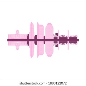 Sacramento city skyline in California United States