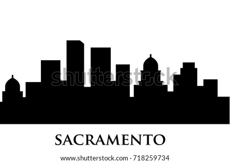 sacramento skyline vector