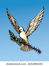 Voo de animais sagrado luz toque estresse ministério ato lorde igreja mão desenhado tinta vetor arte esboço. Soul sit dar presente de óleo transformar má dor tristeza depress fazer vibrar feliz esperança escuro ícone de sinal preto logotipo