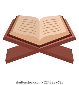 sacred book religious isolated icon