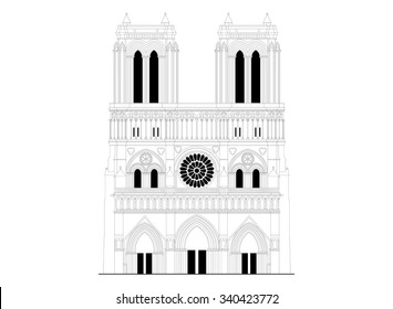 The sacred cathedral Notre