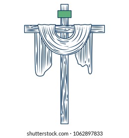 sacred cross christianity symbol icon