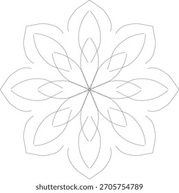 Patrón de mandala simétrico detallado sagrado