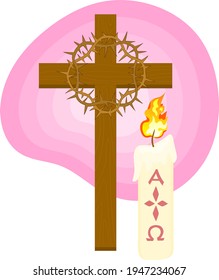 sacred easter candle catholic symbol