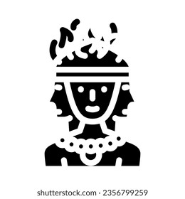 sacred fire agni glyph icon vector. sacred fire agni sign. isolated symbol illustration