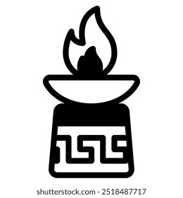 Sacred Fire icon for web, app, infographic, etc