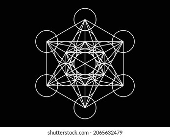 Sakraler Geometrischer Muster-Metatron-Cube