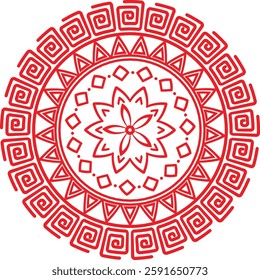 Sacred Geometric Pattern Representing Balance and Unity