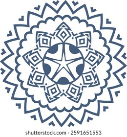 Sacred Geometric Pattern Representing Balance and Unity