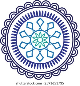 Sacred Geometric Pattern Representing Balance and Unity