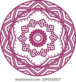 Sacred Geometric Pattern Representing Balance and Unity