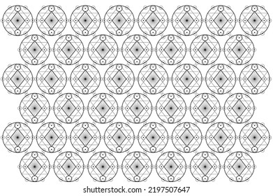 Sacred Geometric Seamless Pattern vector illustration