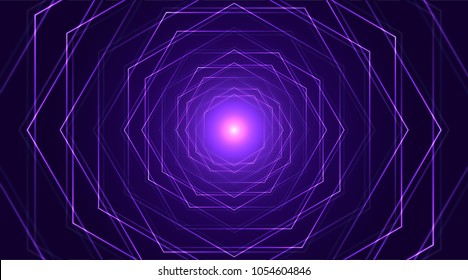 Sacred geometry, abstract flower background. Vector digital graphic design.