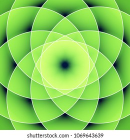 Sacred geometry, abstract flower background. Vector digital graphic design