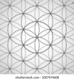 Sacred geometry, abstract glowing background. Vector Digital graphic for brochure, website, flyer, print, poster, other design