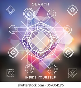 Sacred geometry, abstract ornament