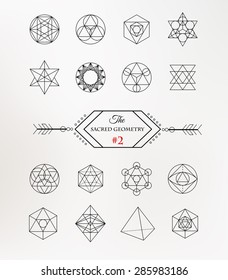 Sacred Geometry. Alchemy, Religion, Philosophy, Spirituality, Hipster Symbols And Elements