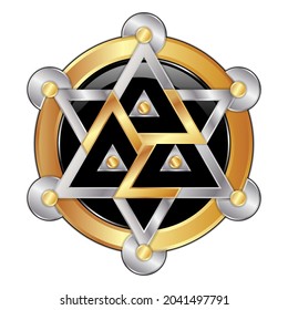 Sacred Geometry. Antahkarana  A Powerful Healing symbol used in Reiki, Hypnotherapy, Chiropractic Treatment,  Yoga and Meditation. Amulet. Jewelry svg