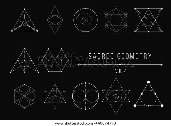 Download Sacred Geometry Bundle Vector Illustration Stock Vector Royalty Free 440874790