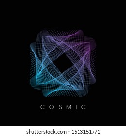Sacred geometry cosmos supernova logo