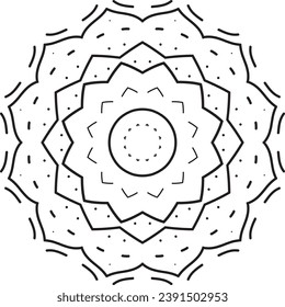 Sacred Geometry Elegance, Detailed Mandala Art