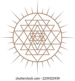 Das elegante Logo von Sacred Geometry. Bearbeitbare Vektorgrafik.