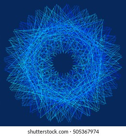 Sacred geometry elements and symbols. Alchemy, religion, philosophy, astrology and spirituality themes. Abstract lines in circle.