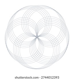 Sacred Geometry Flower Of Life Pattern Abstract Art Background Design