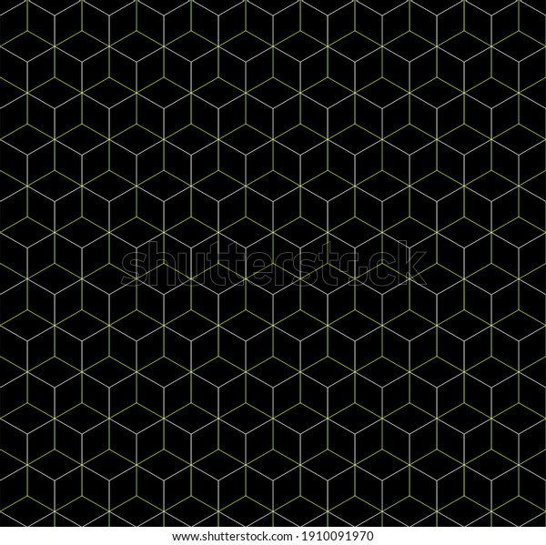 sacred geometry grid graphic deco hexagon\
pattern. Vector\
illustration