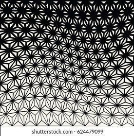 sacred geometry halftone triangle graphic pattern print