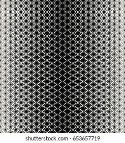 sacred geometry halftone triangle graphic pattern print