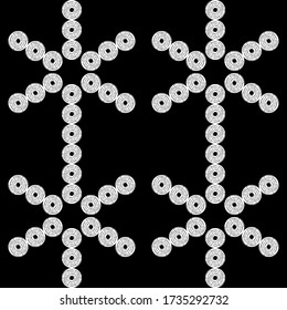 Sacred geometry. Hexagons. Simple design. Can be used for social media, posters, email, print, ads designs.