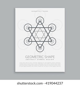 sacred geometry hipster symbol
