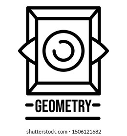 Sacred geometry icon. Outline sacred geometry vector icon for web design isolated on white background