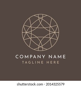 Sacred geometry kaleidoscopic company logo