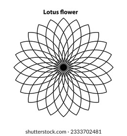 Sacred Geometry Lotus flower.  Vector Design Elements. This religion, philosophy, and spirituality symbols.
Dive into the world of geometric mystic mandalas with our intricate illustrations.