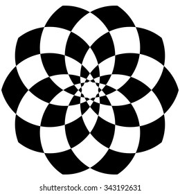 Sacred geometry, lotus vector, mandala vector