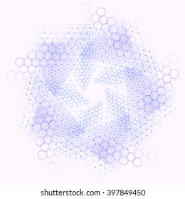 Sacred geometry mandala. Alchemy, religion, philosophy, astrology and spirituality themes. Matter, space and time. Cosmic Space Universe. Star object. Golden Ratio.