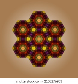 Sacred geometry: mandala flower of life.