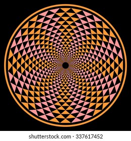 Sacred geometry, mandala vector illustration