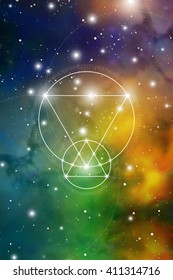 Sacred geometry. Mathematics, nature, and spirituality in Space. The formula of nature. There is no beginning and no end of the Universe, and no beginning and no end of the Life and the Bliss.