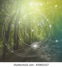 Sacred geometry. Mathematics, nature, and spirituality in nature. The formula of nature. There is no beginning and no end of the Universe, and no beginning and no end of the Life and the Bliss.