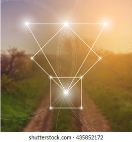 Sacred geometry. Mathematics, nature, and spirituality in nature. The formula of nature. There is no beginning and no end of the Universe, and no beginning and no end of the Life and the Bliss.