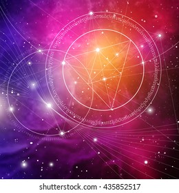 Sacred geometry. Mathematics, nature, and spirituality in Space. The formula of nature. There is no beginning and no end of the Universe, and no beginning and no end of the Life and the Bliss.